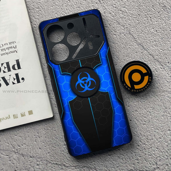 Tecno Pova 6 Pro - Biohazard Sign Series - Premium Printed Glass soft Bumper shock Proof Case