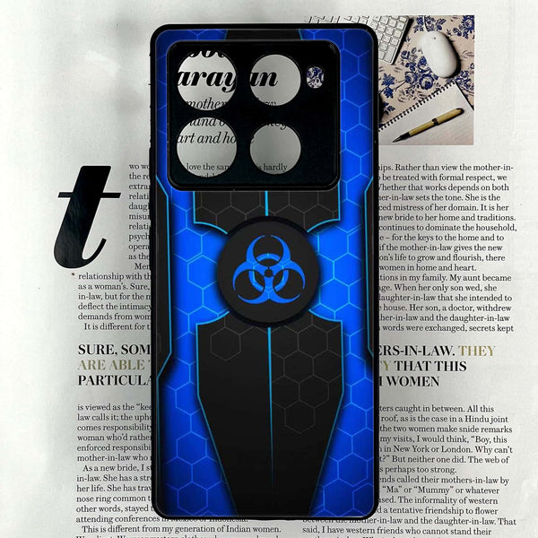 Infinix Note 40 Pro Plus - Biohazard Sign Series - Premium Metal Printed soft Bumper shock Proof Case