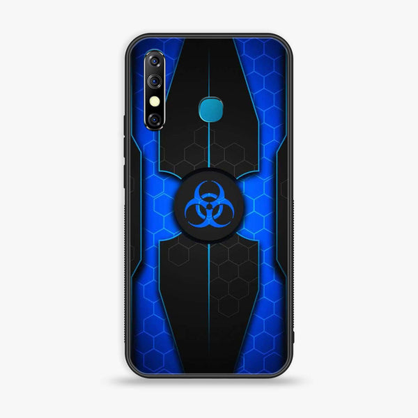 Infinix Hot 8 - Biohazard Sign Series - Premium Metal Printed soft Bumper Shock Proof Case