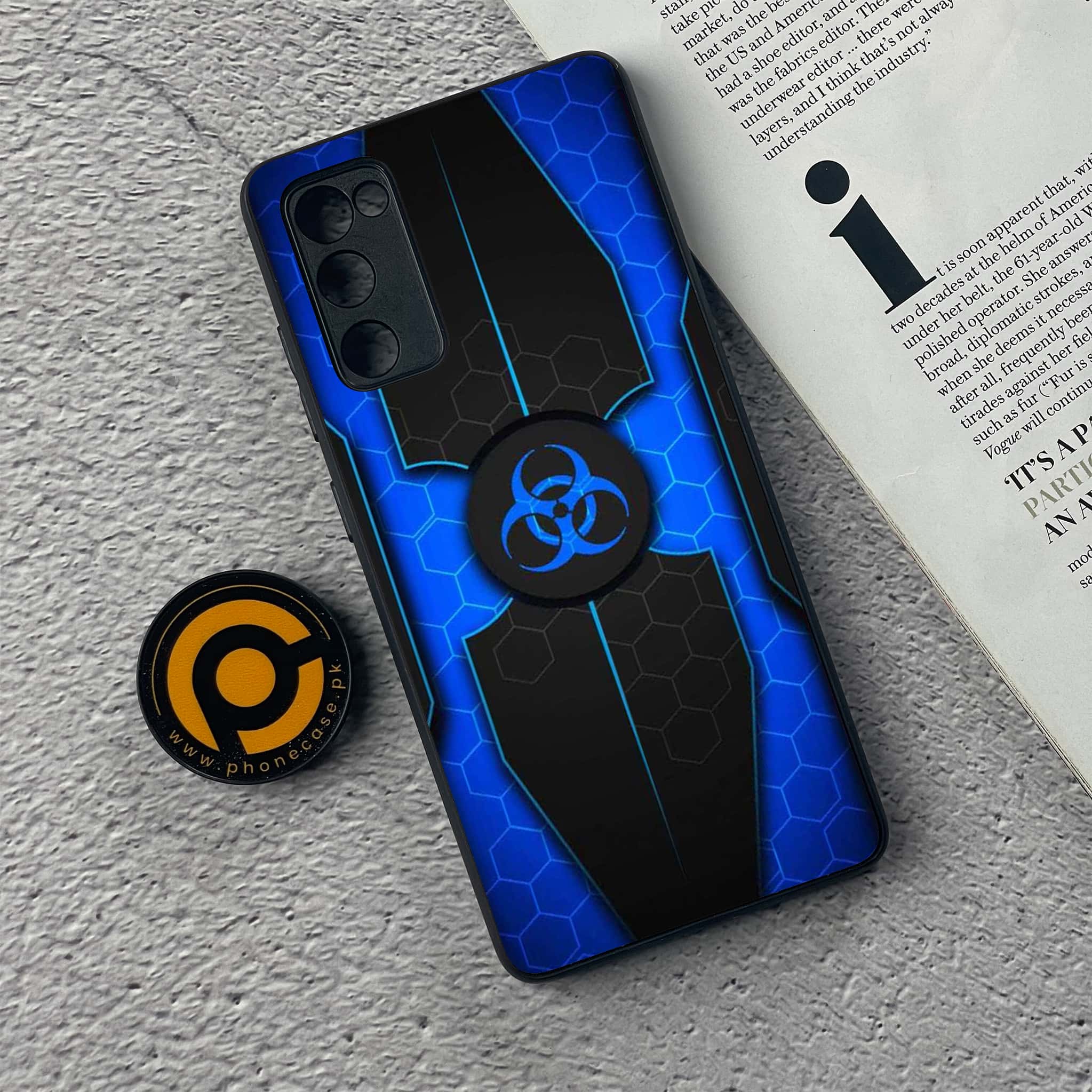 Samsung Galaxy S20 FE Biohazard Sign Series Premium Printed Glass soft Bumper shock Proof Case