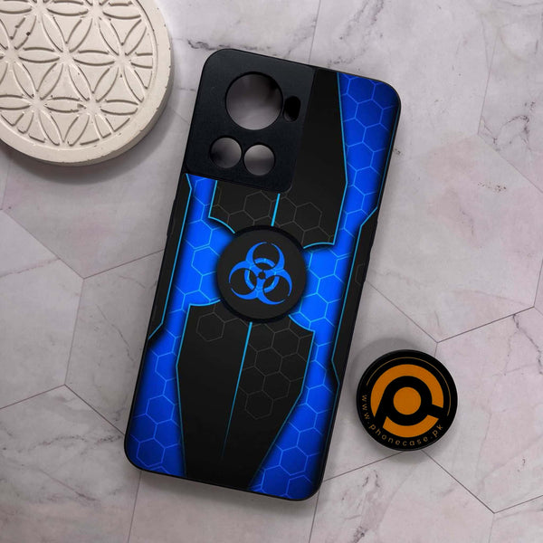 OnePlus 10R - Biohazard Sign Design 1 - Premium Metal Printed soft Bumper shock Proof Case CS-36919