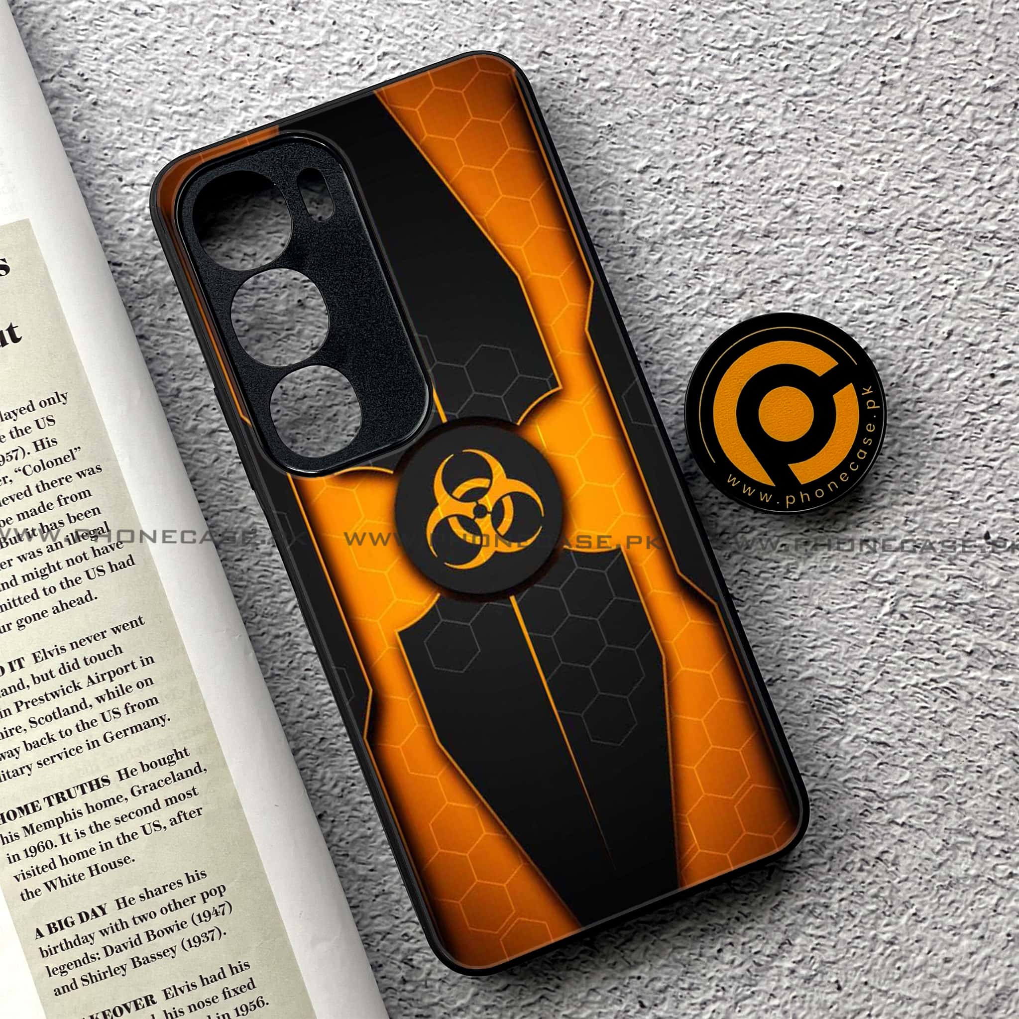 Vivo Y19s Pro - Biohazard Sign Series - Premium Metal Printed soft Bumper shock Proof Case