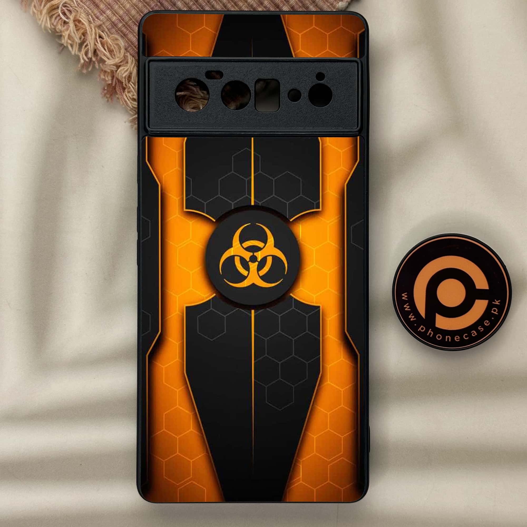 Google Pixel 6 Pro - Biohazard Sign Series - Premium Metal Printed soft Bumper Shock Proof Case