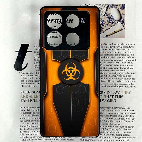 Infinix Note 40 Pro 4G - Biohazard Sign Design 2 - Premium Printed Glass soft Bumper shock Proof Case CS-17114