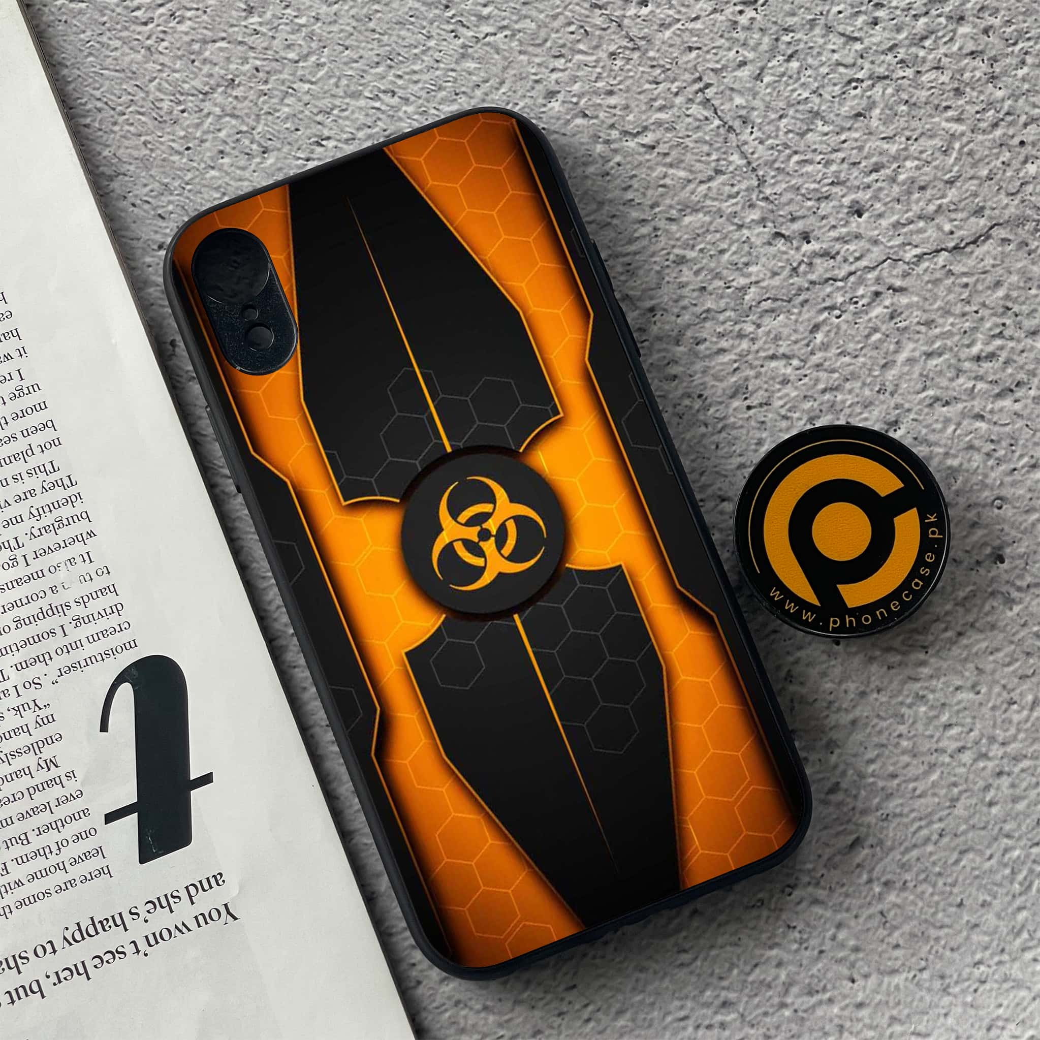 iPhone XR - Biohazard Sign Series - Premium Metal Printed soft Bumper shock Proof Case