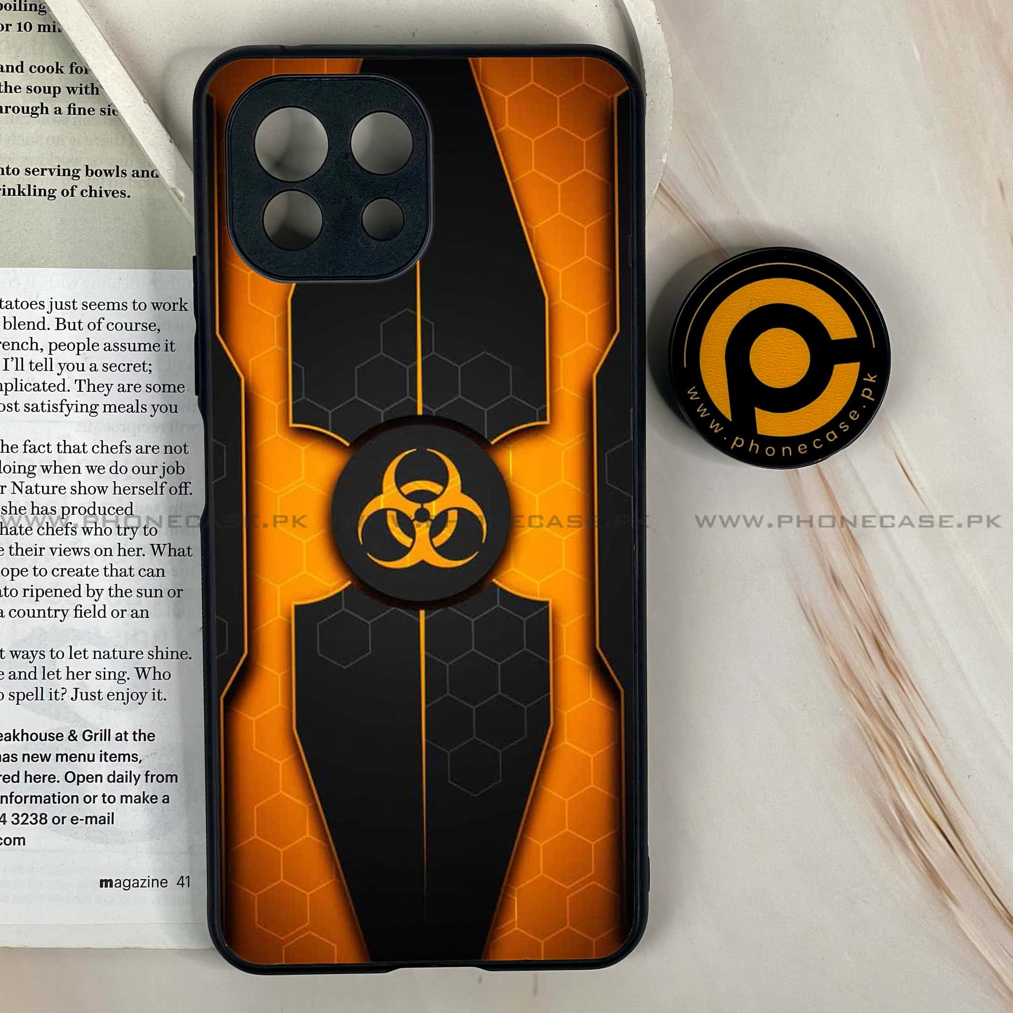 Mi 11 Lite - Biohazard Sign Series - Premium Printed Glass soft Bumper shock Proof Case