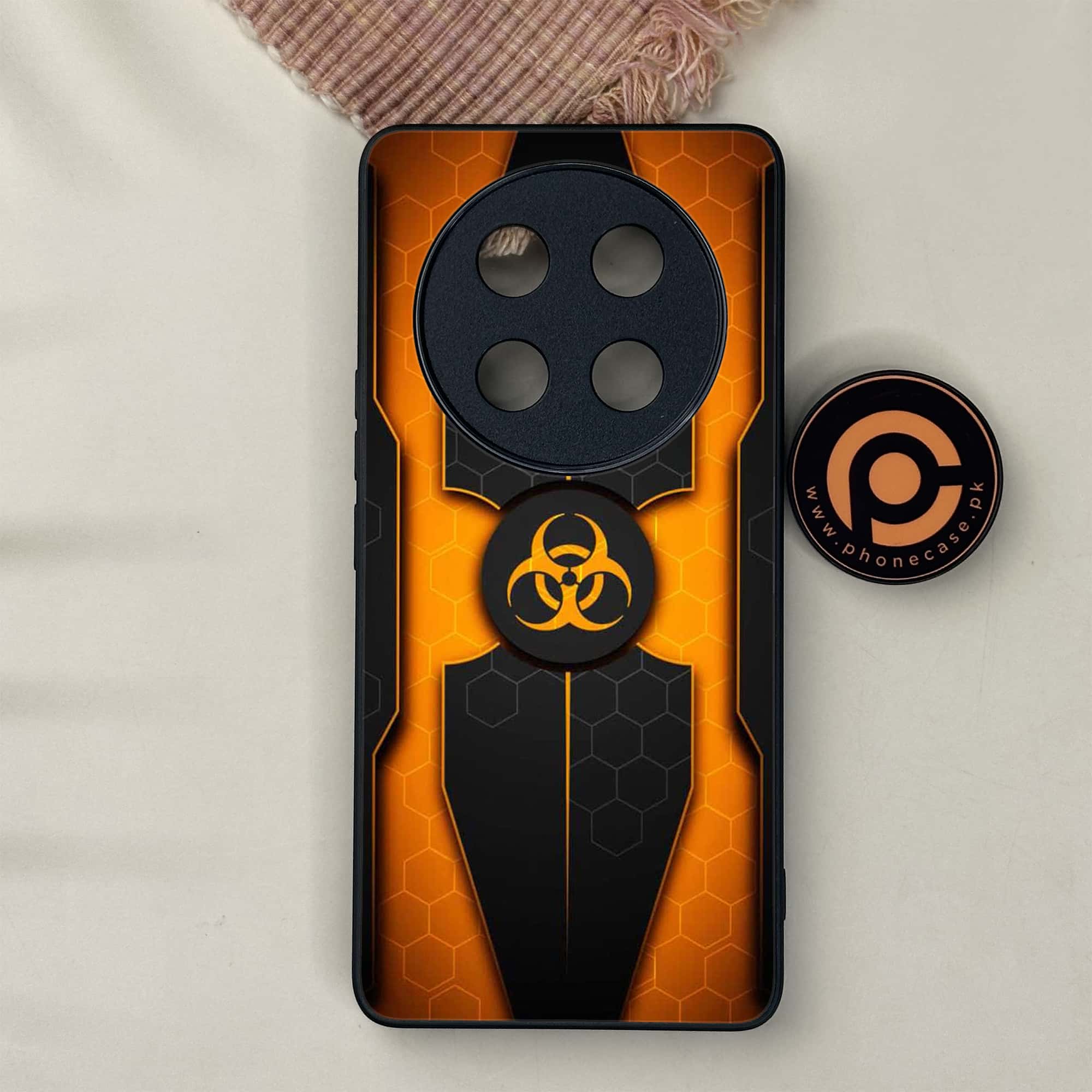 Honor X9c 5G - Biohazard Sign Series - Premium Metal Printed soft Bumper shock Proof Case