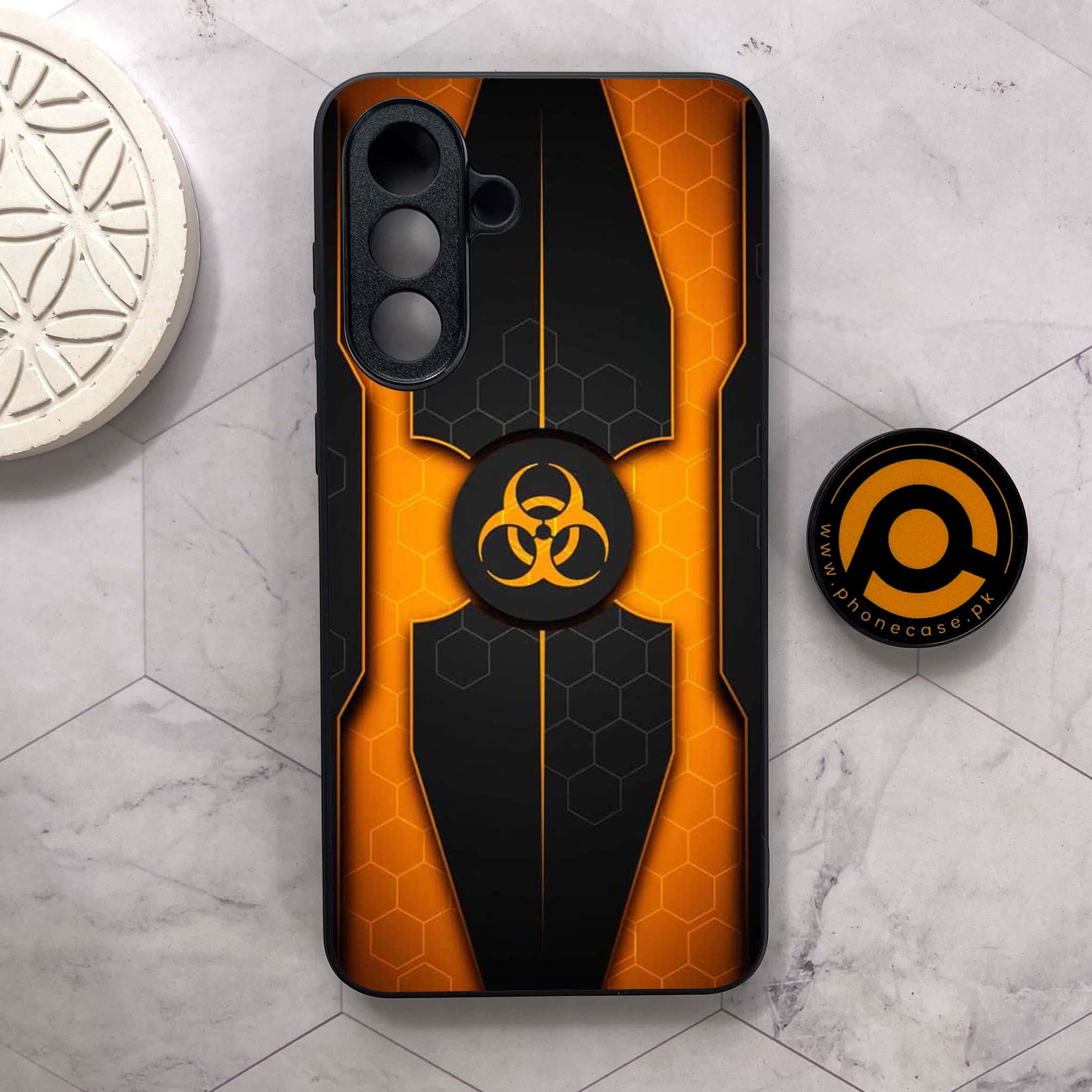 Samsung Galaxy A26 5G - Biohazard Sign Series - Premium Metal Printed soft Bumper shock Proof Case