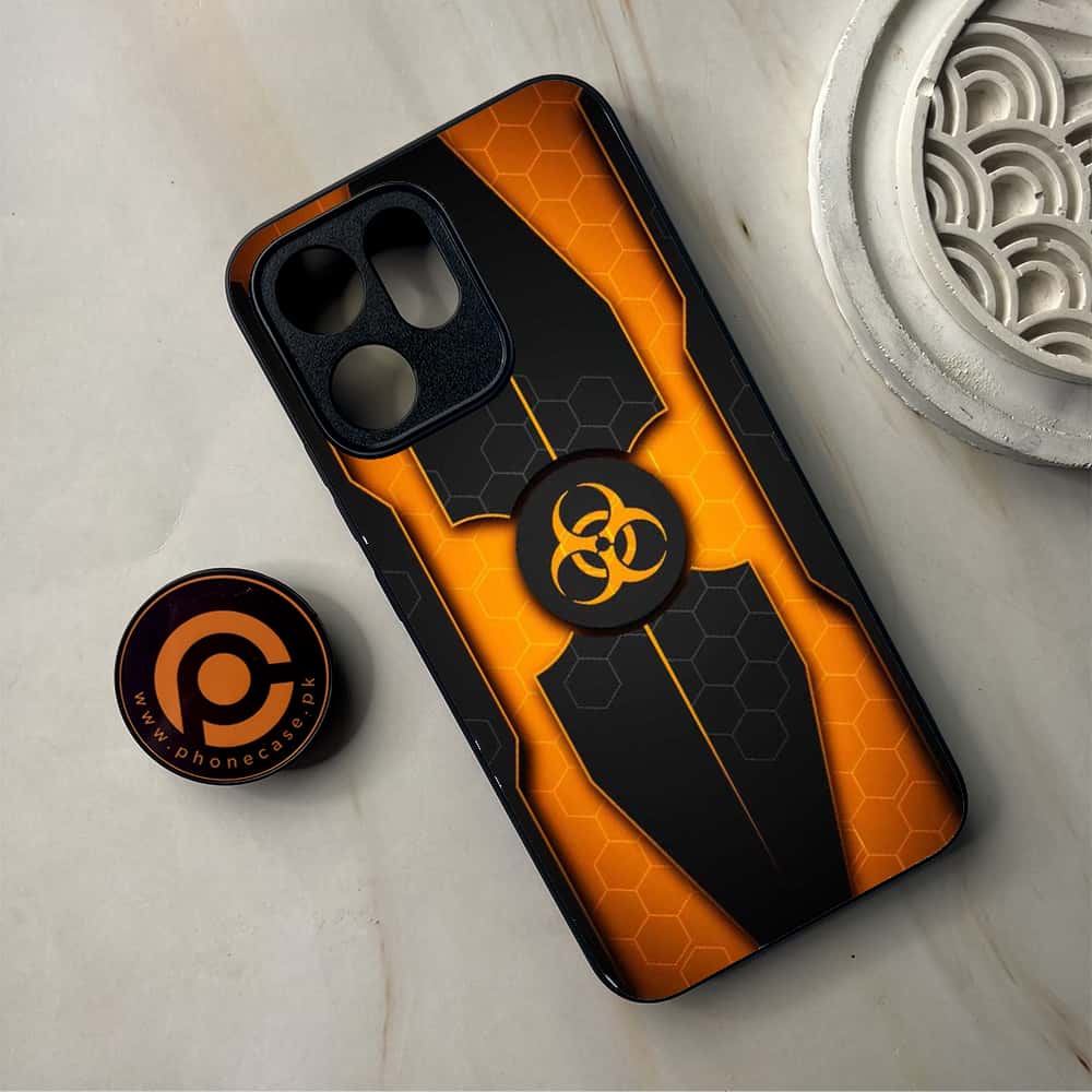 Oppo Reno 14F - Biohazard Sign Series - Premium Metal Printed Soft Bumper Shockproof Case