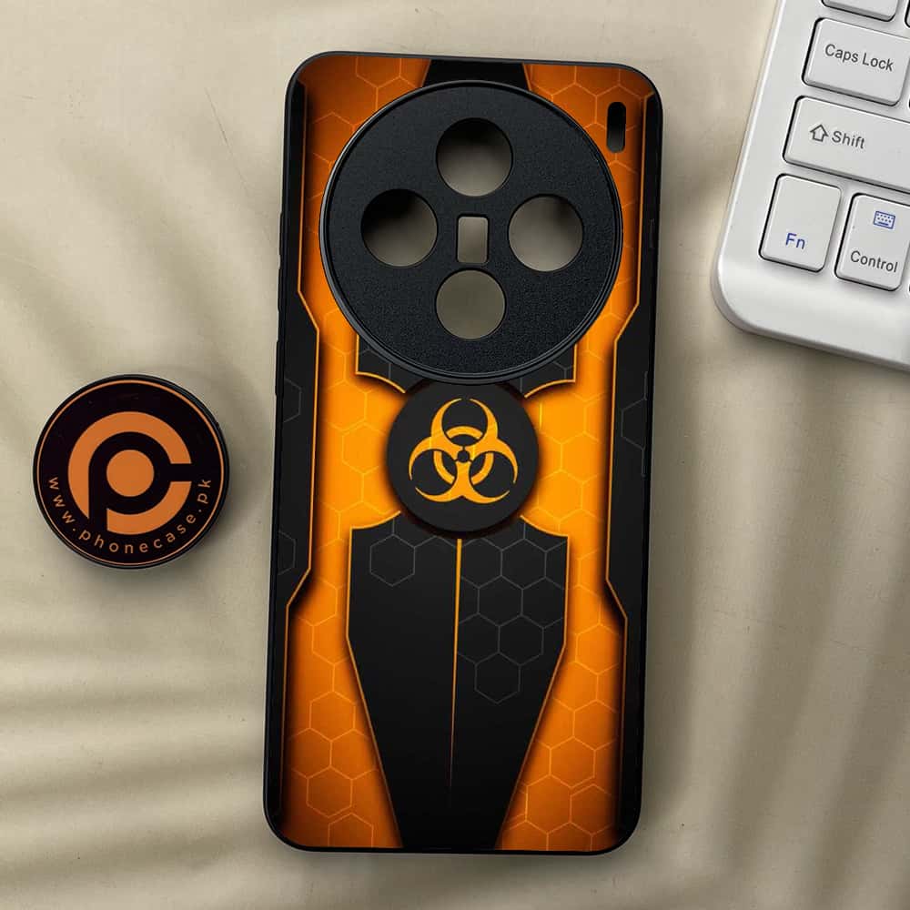 Vivo X200 - Biohazard Sign Series - Premium Metal  Printed soft Bumper shock Proof Case