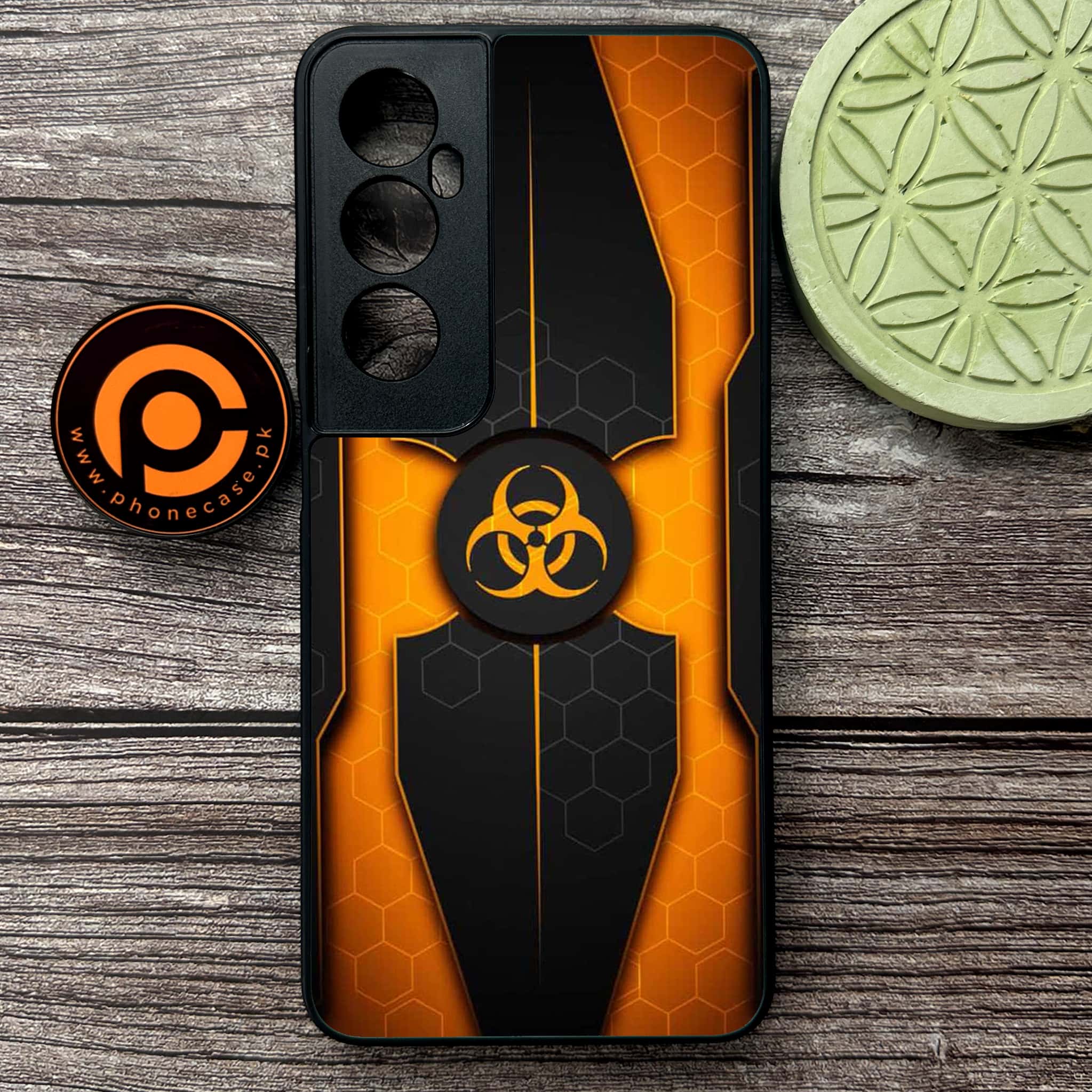 Realme C65  - Biohazard Sign Series - Premium Metal Printed soft Bumper shock Proof Case