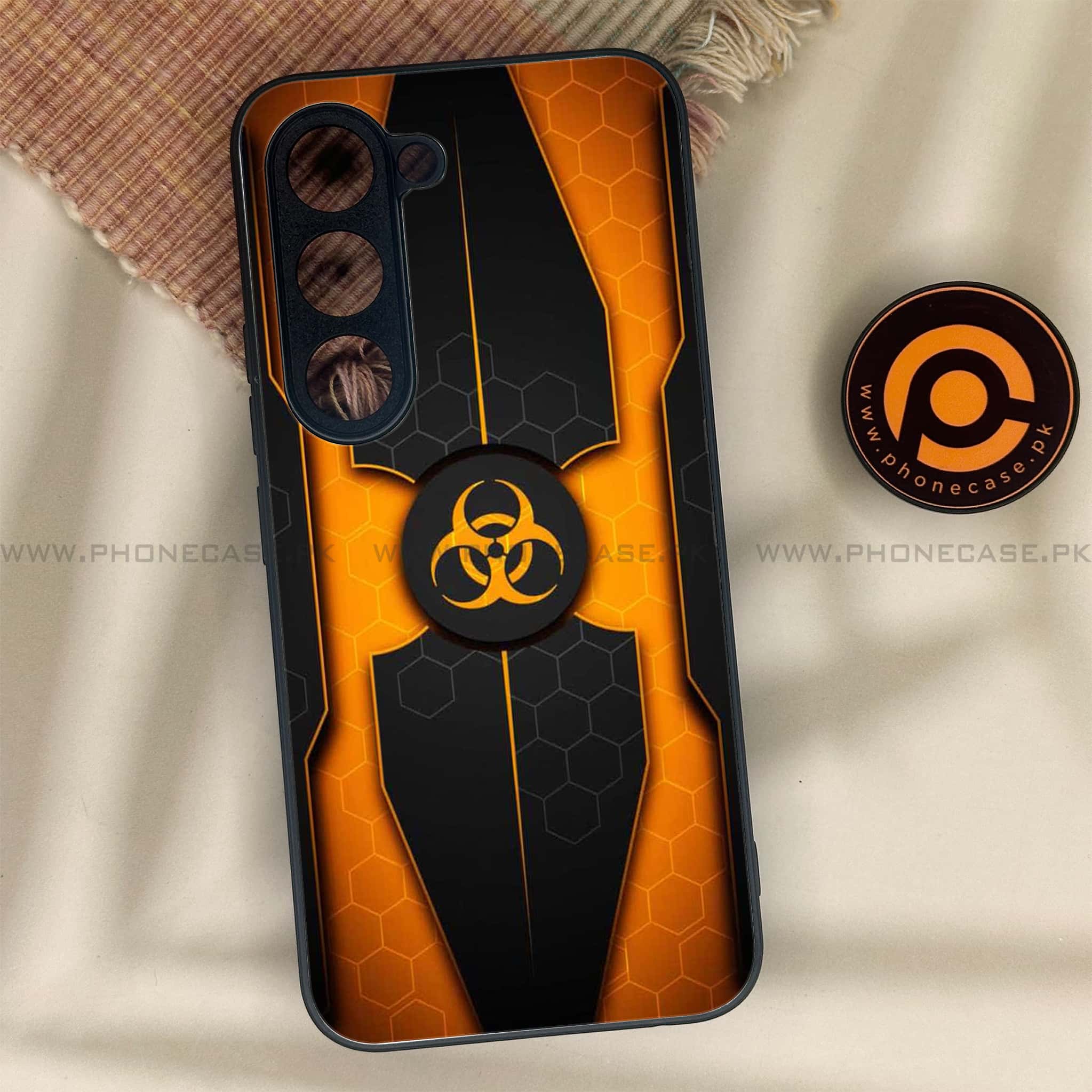 Tecno Spark 40 Pro - Biohazard Sign Series - Premium Metal Printed soft Bumper shock Proof Case