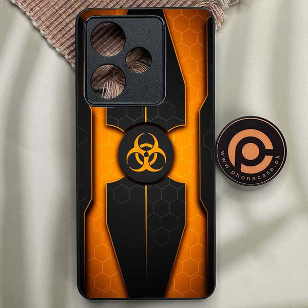 Realme GT 7 - Biohazard Sign Series - Premium Metal Printed soft Bumper shock Proof Case