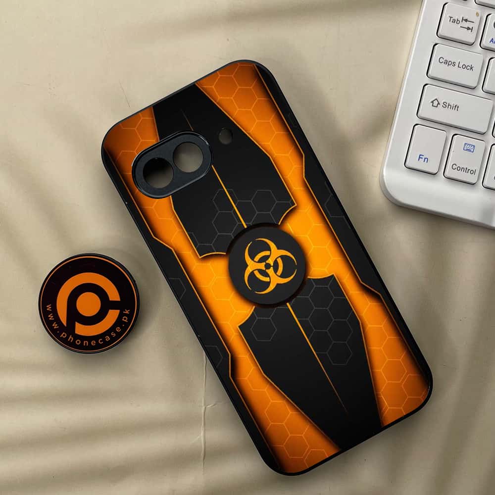 Google Pixel 9a - Biohazard Sign Series - Premium Metal Printed soft Bumper Shock Proof Case