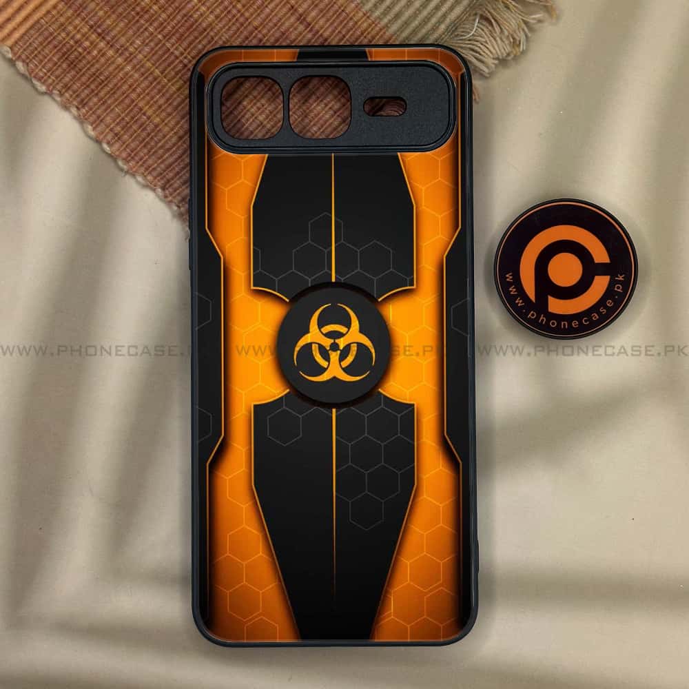 Infinix Smart 10 Plus - Biohazard Sign Series - Premium Metal Printed soft Bumper shock Proof Case