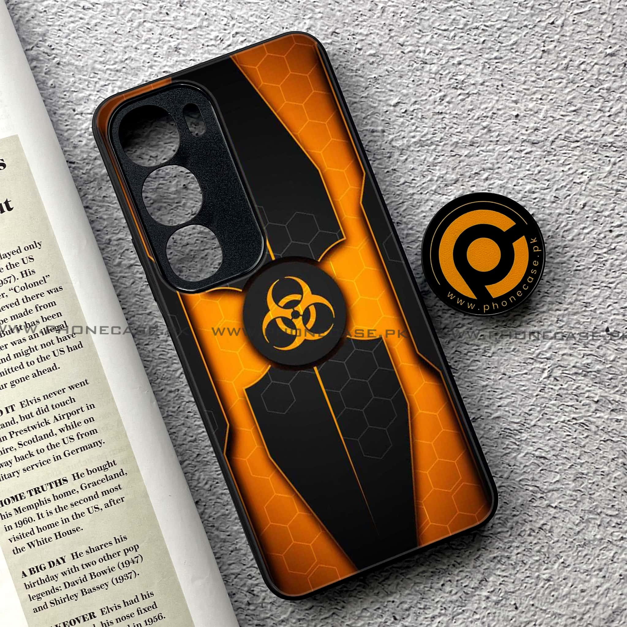 Vivo Y19s - Biohazard Sign Series - Premium Printed Glass soft Bumper shock Proof Case