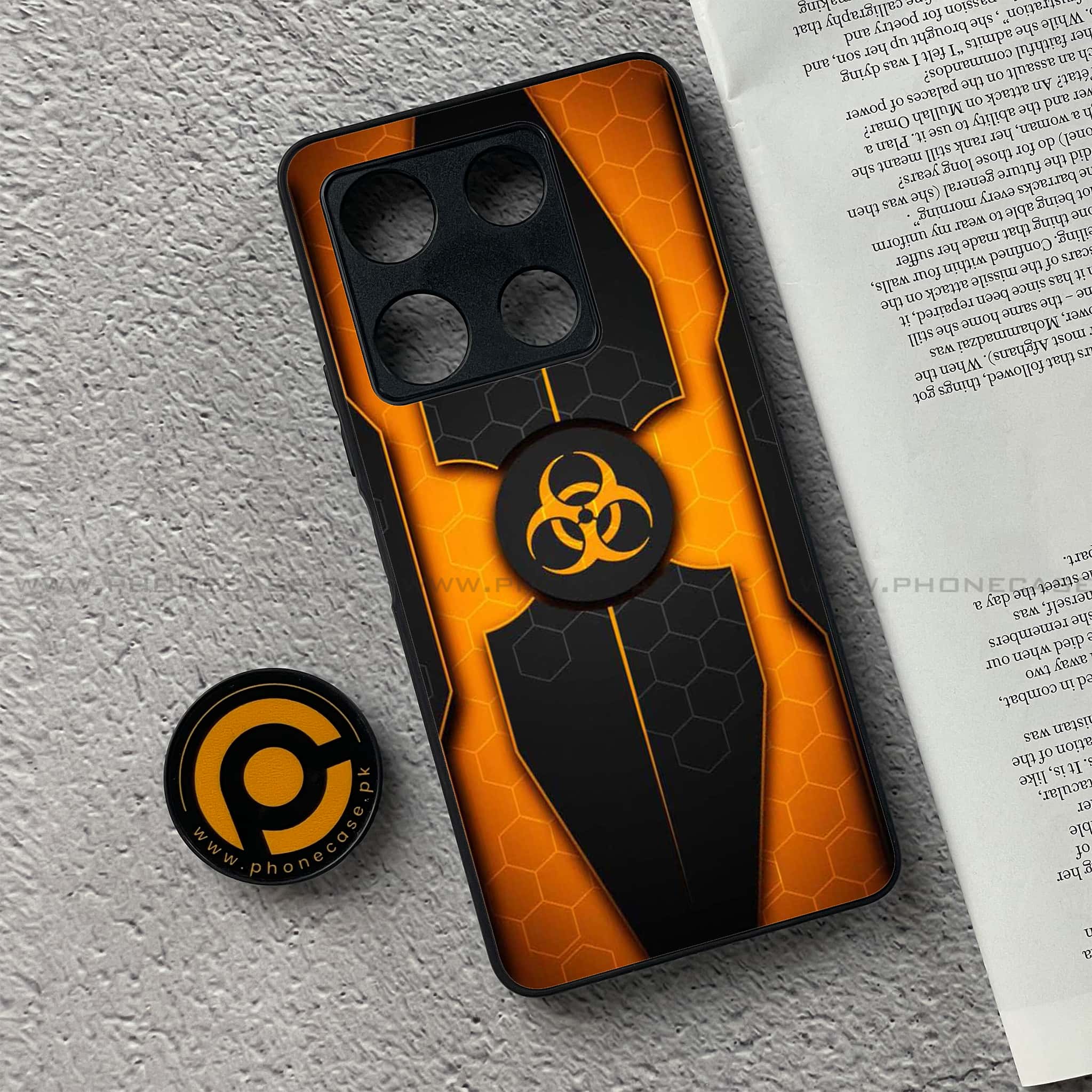 Infinix Note 30 Pro - Biohazard Sign Series - Premium Metal Printed soft Bumper shock Proof Case