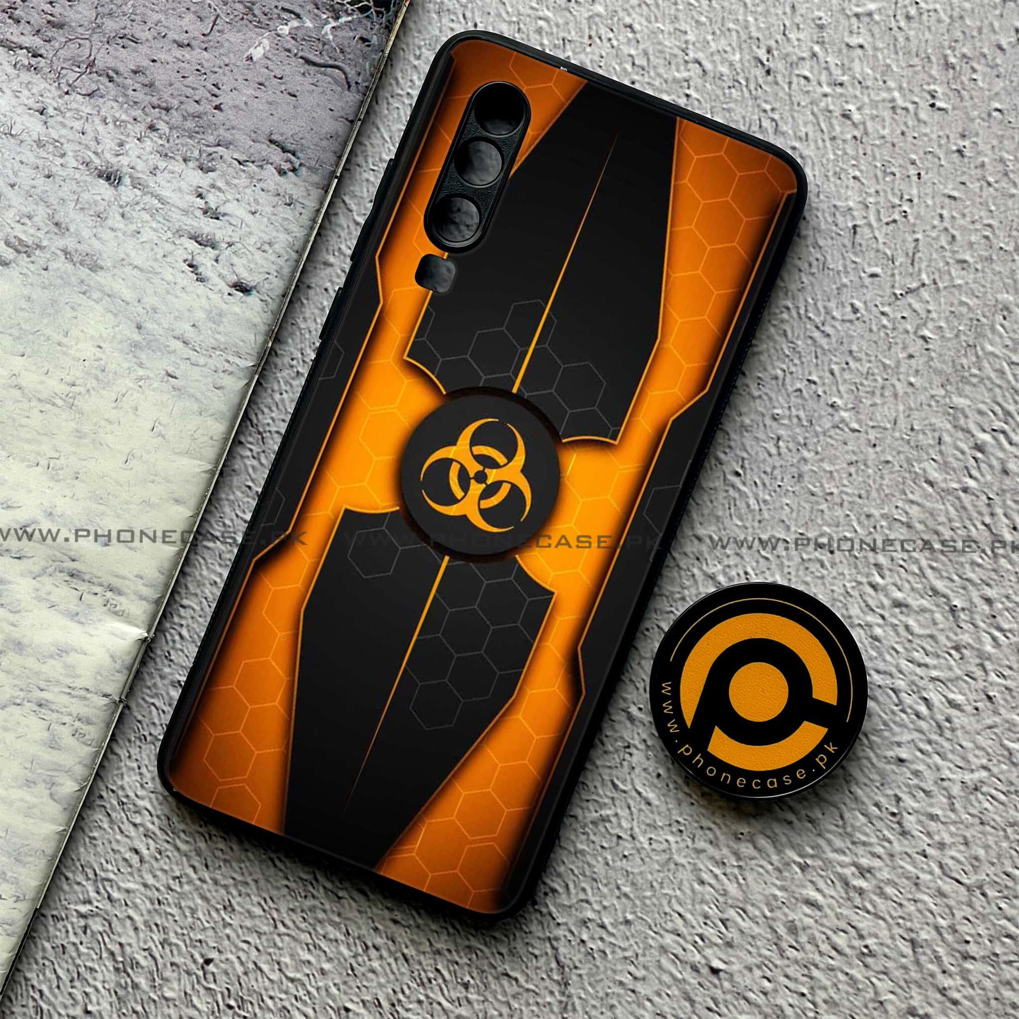 Huawei P30 - Biohazard Sign Series - Premium Printed Glass soft Bumper shock Proof Case