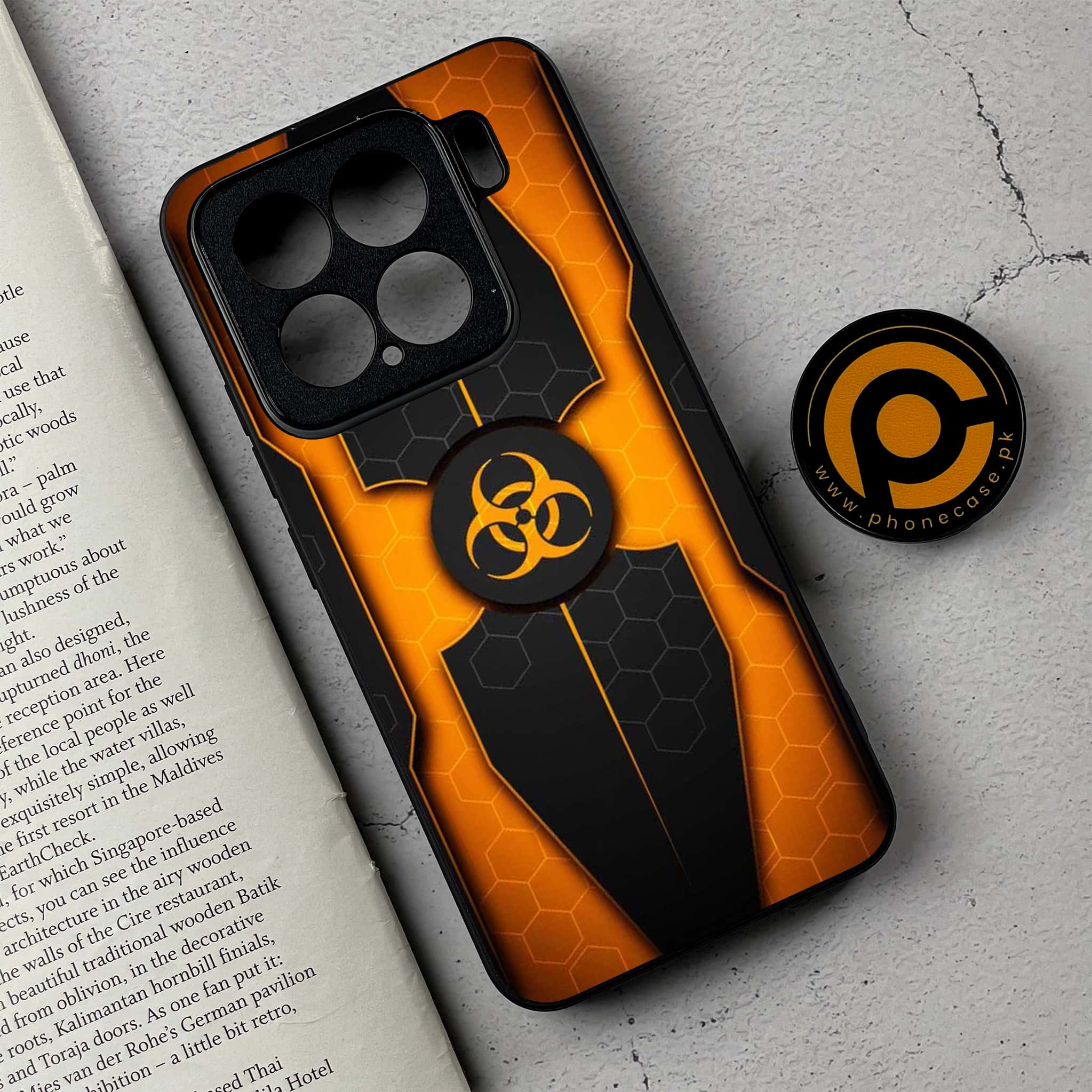 Xiaomi 15 - Biohazard Sign Series - Premium Metal Printed soft Bumper shock Proof Case