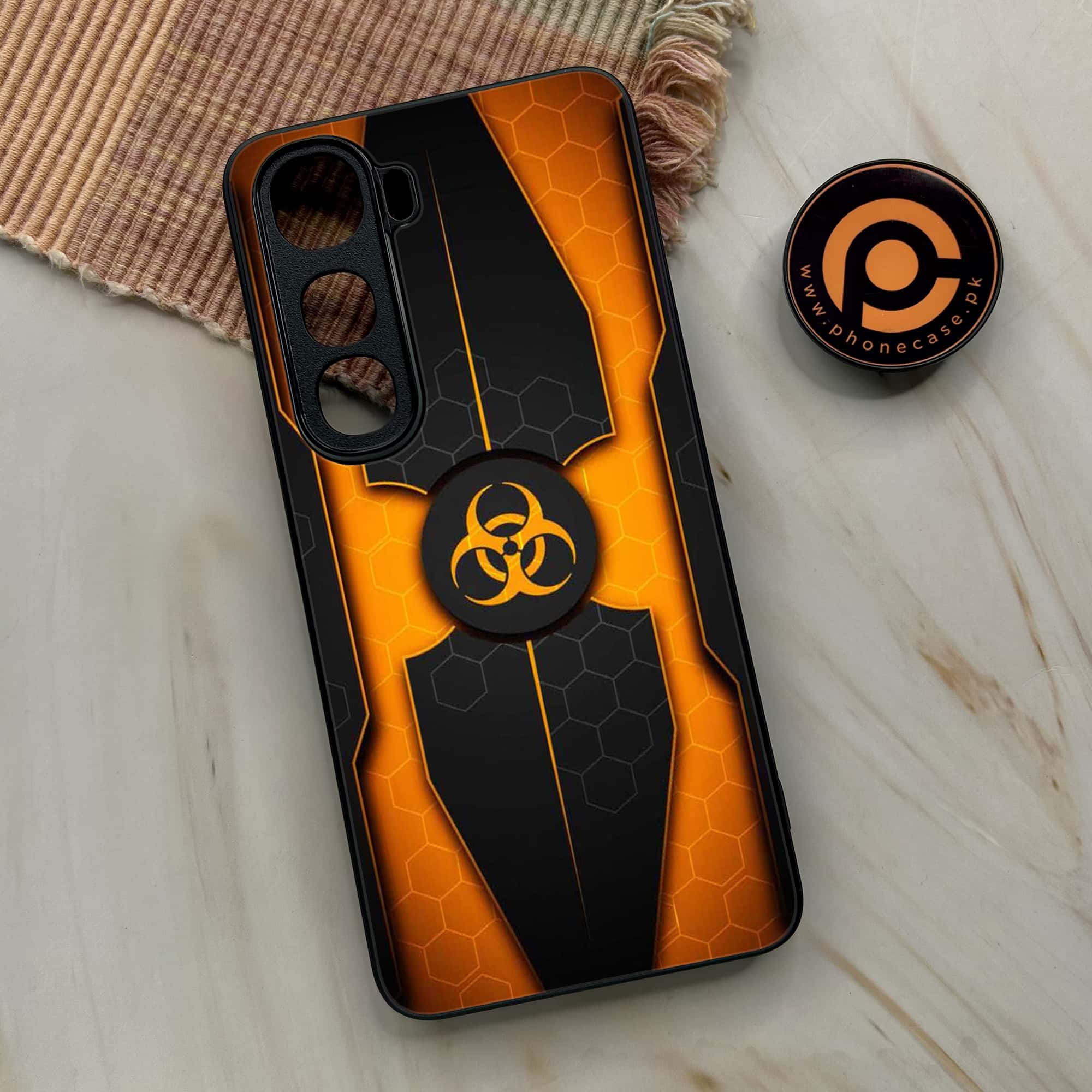 Vivo Y400 -  Biohazard Sign Series - Premium Metal Printed soft Bumper shock Proof Case