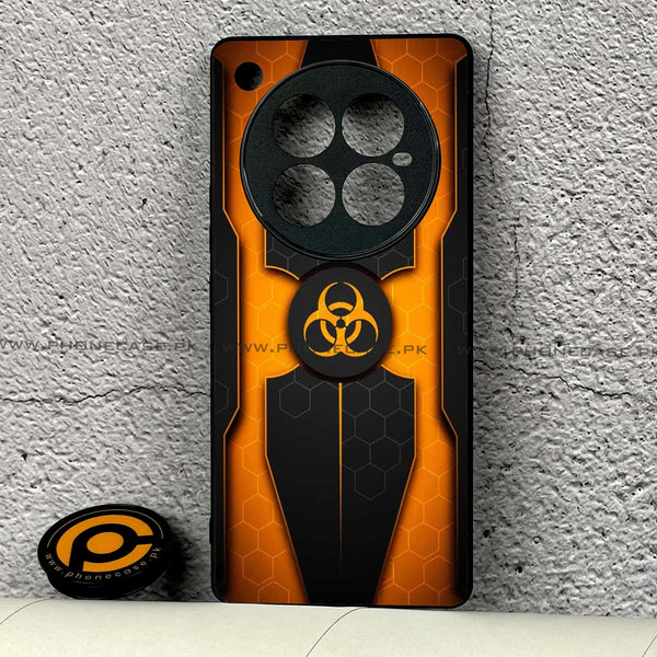 Infinix Zero 40 - Biohazard Sign Design 2 - Premium Metal Printed soft Bumper shock Proof Case CS-47023