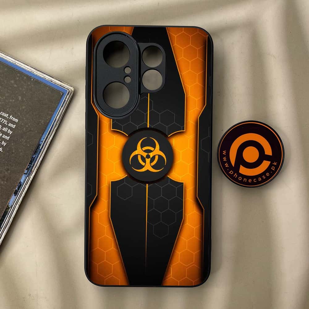 Vivo X200 FE - Biohazard Sign Series - Premium Metal Printed soft Bumper Shock Proof Case