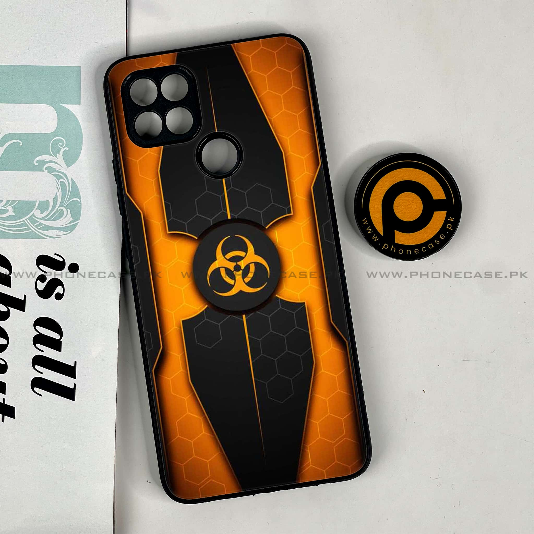 Oppo A15s - Biohazard Sign Series - Premium Printed Glass soft Bumper shock Proof Case