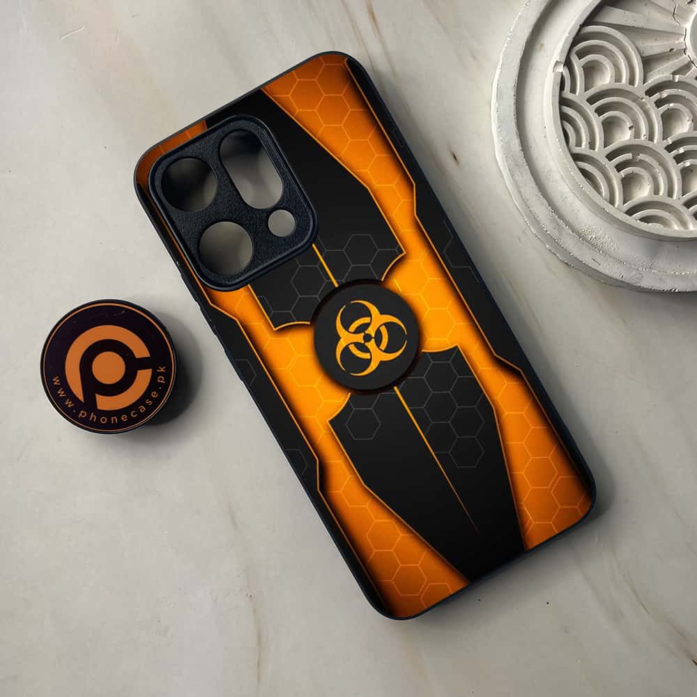 Oppo Reno 14 5G - Biohazard Sign Series - Premium Metal Printed soft Bumper shock Proof Case
