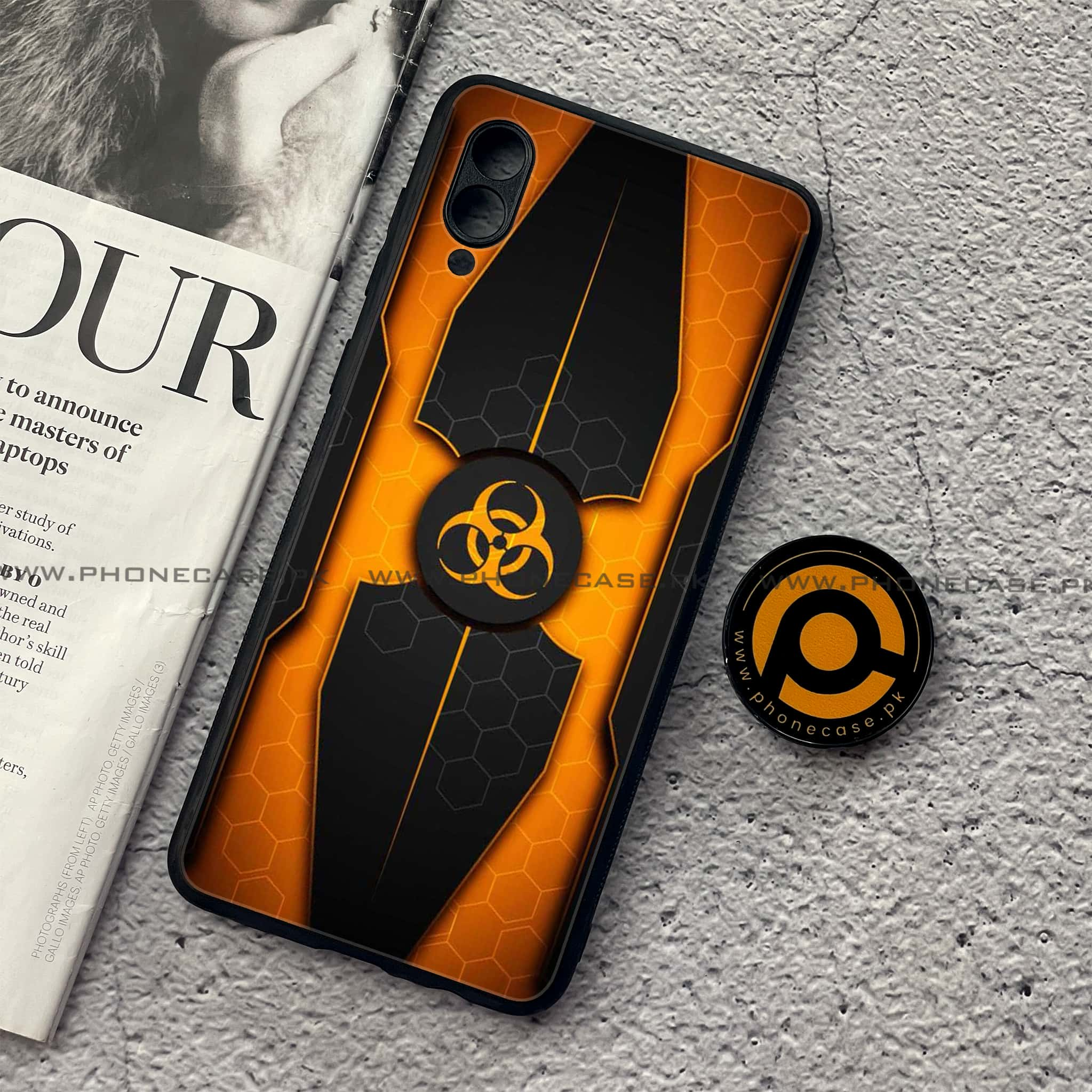 Samsung Galaxy A02 - Biohazard Sign Series - Premium Printed Metal soft Bumper shock Proof Case