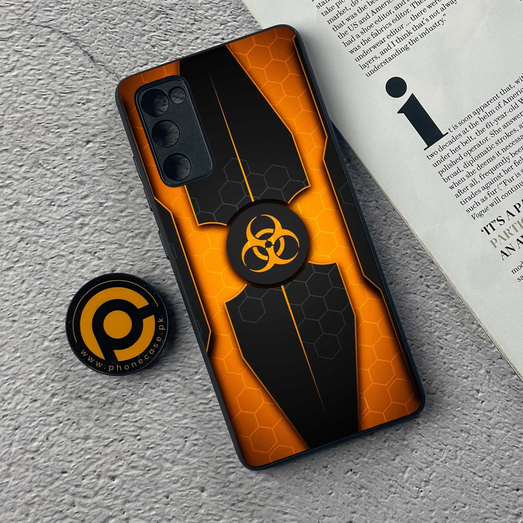 Samsung Galaxy S20 FE Biohazard Sign Series Premium Printed Glass soft Bumper shock Proof Case