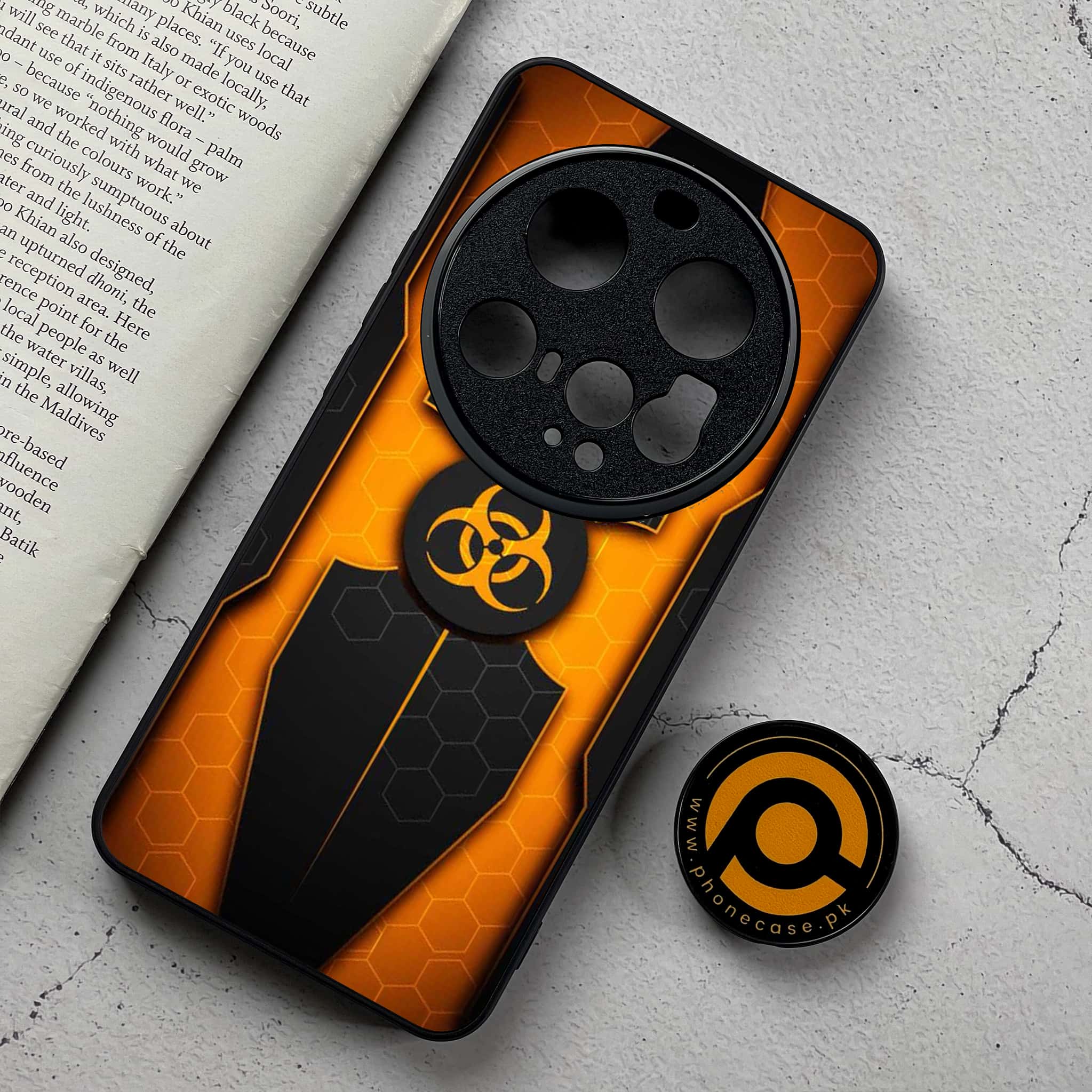 Xiaomi 15 Ultra - Biohazard Sign Series - Premium Metal Printed Soft Bumper Shockproof Case