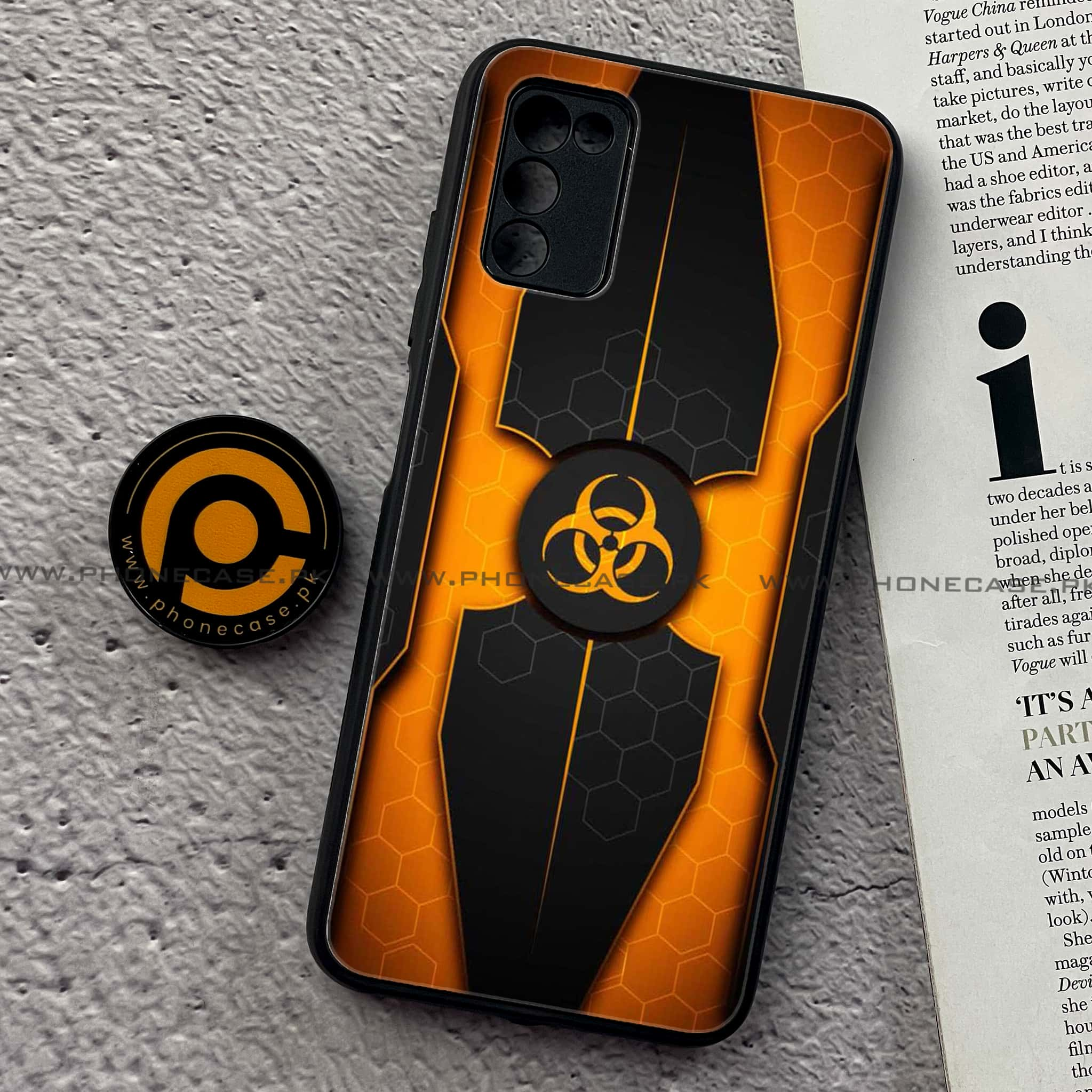 Samsung Galaxy A02s - Biohazard Sign Series  - Premium Printed Metal soft Bumper shock Proof Case