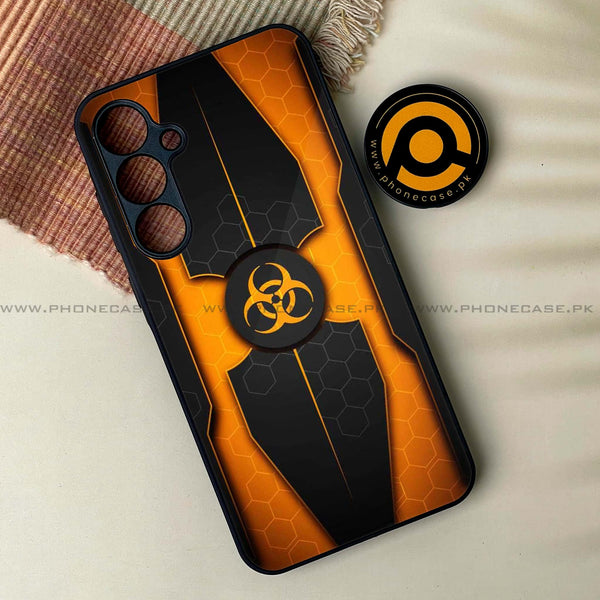 Samsung Galaxy A05s - Biohazard Sign Design 2 - Premium Printed Glass soft Bumper shock Proof Case CS-13588