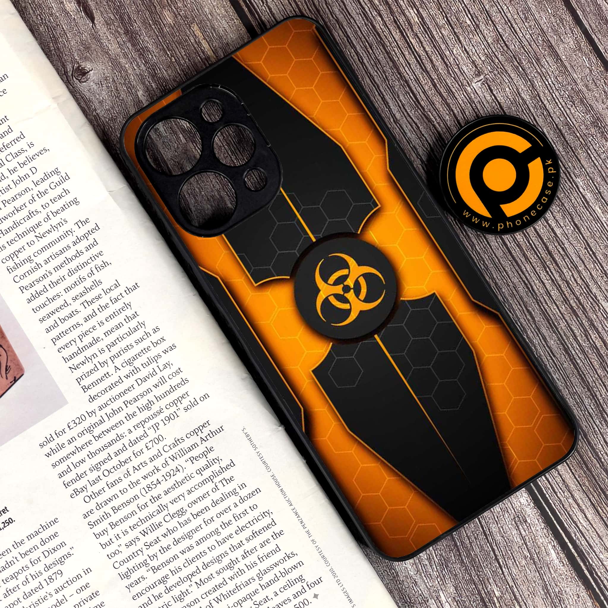 Xiaomi Redmi 12 - Biohazard Sign Series - Premium Printed Glass soft Bumper shock Proof Case