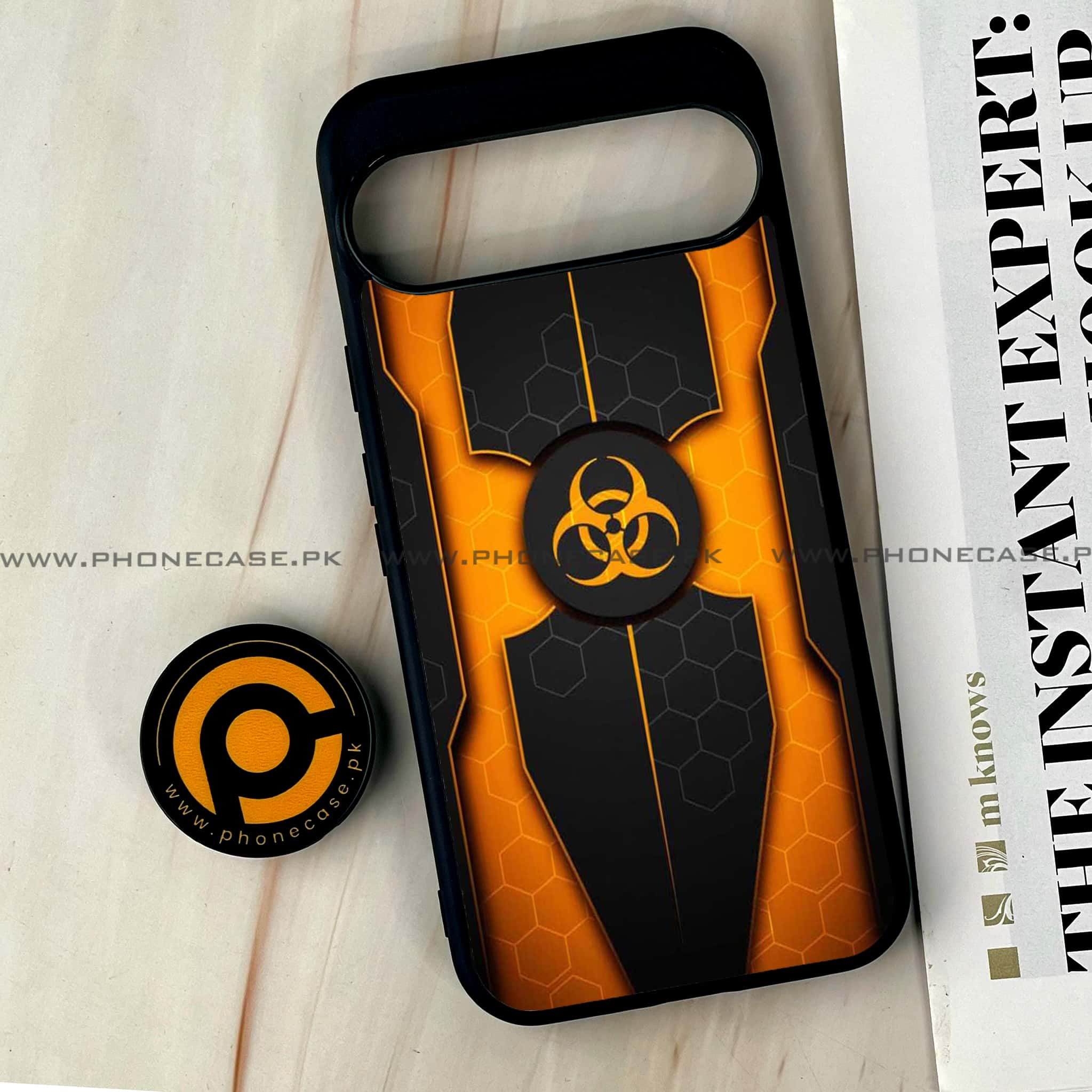 Google Pixel 9 Pro XL - Biohazard Sign Series - Premium Printed Glass soft Bumper shock Proof Case