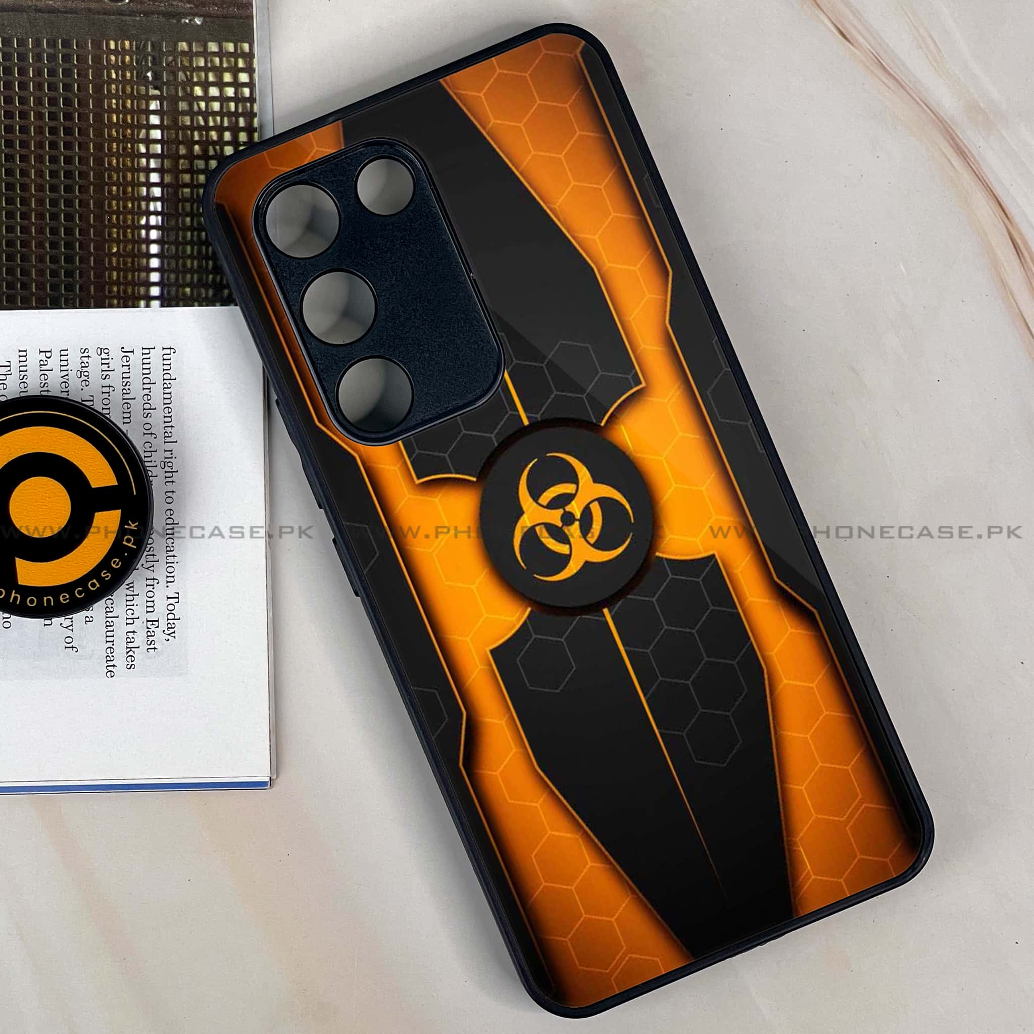 Vivo Y200e - Biohazard Sign Series - Premium Metal Printed soft Bumper shock Proof Case