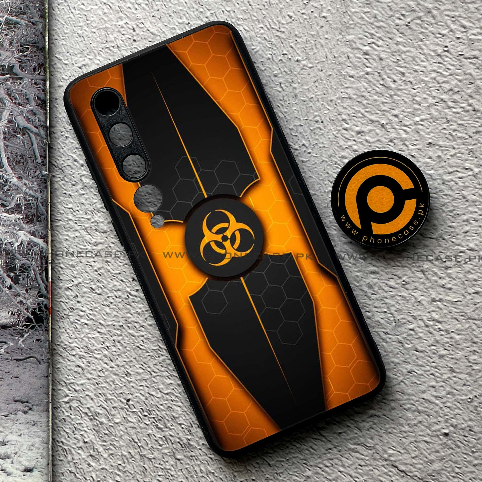 Xiaomi Mi 10 - Biohazard Sign Series - Premium Printed Glass soft Bumper shock Proof Case