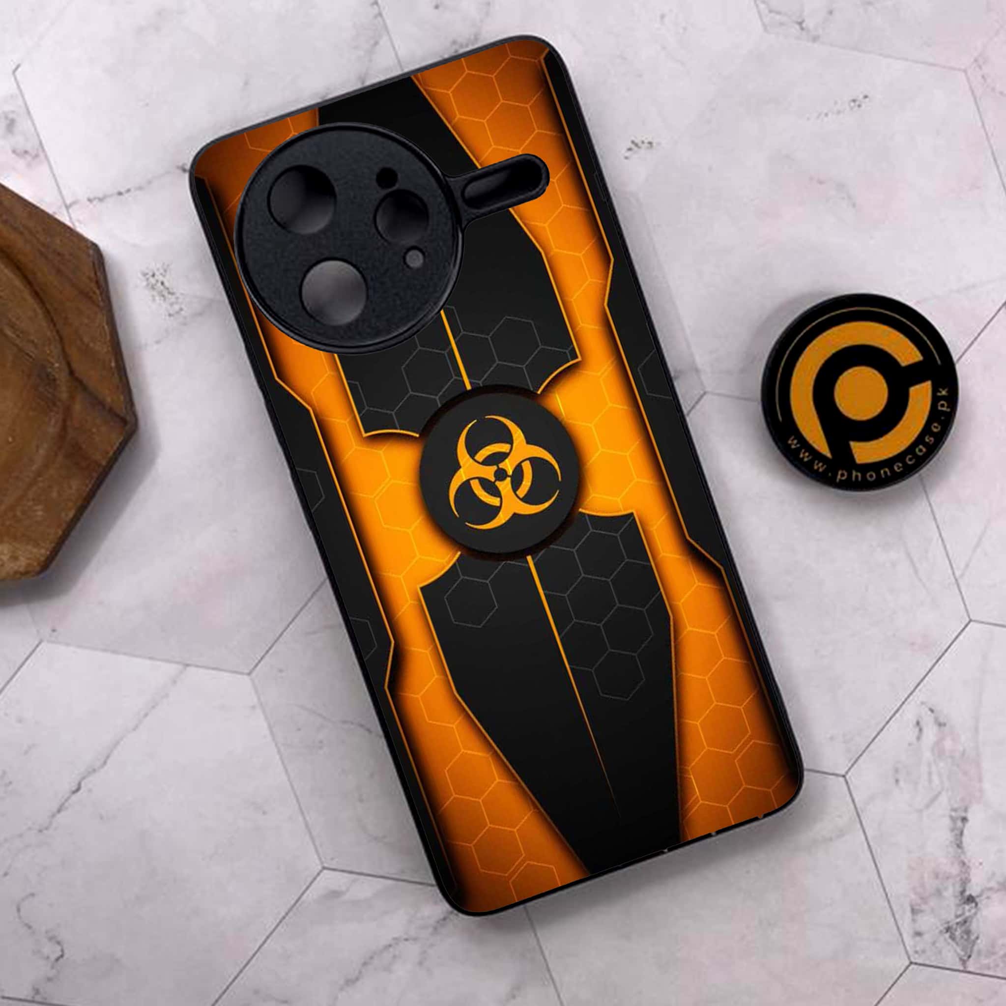 Xiaomi Poco F7 Ultra 5G - Biohazard Sign Series - Premium Metal Printed soft Bumper shock Proof Case