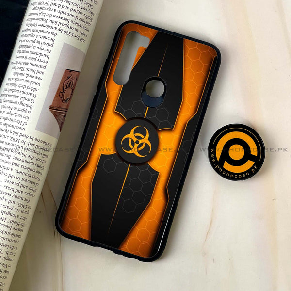 Redmi Note 8 - Biohazard Sign  Design 2  - Premium Metal Printed soft Bumper shock Proof Case  CS-31253
