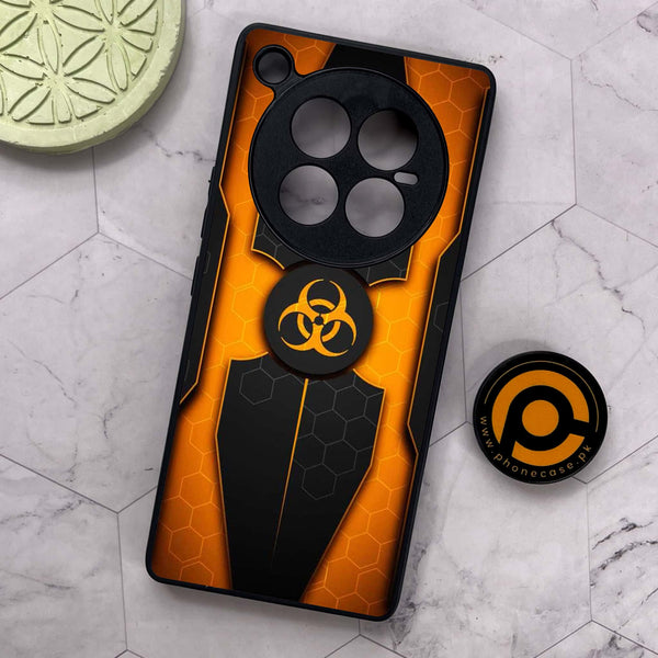 Infinix Zero 40 5G - Biohazard Sign Series - Premium Metal Printed soft Bumper shock Proof Case