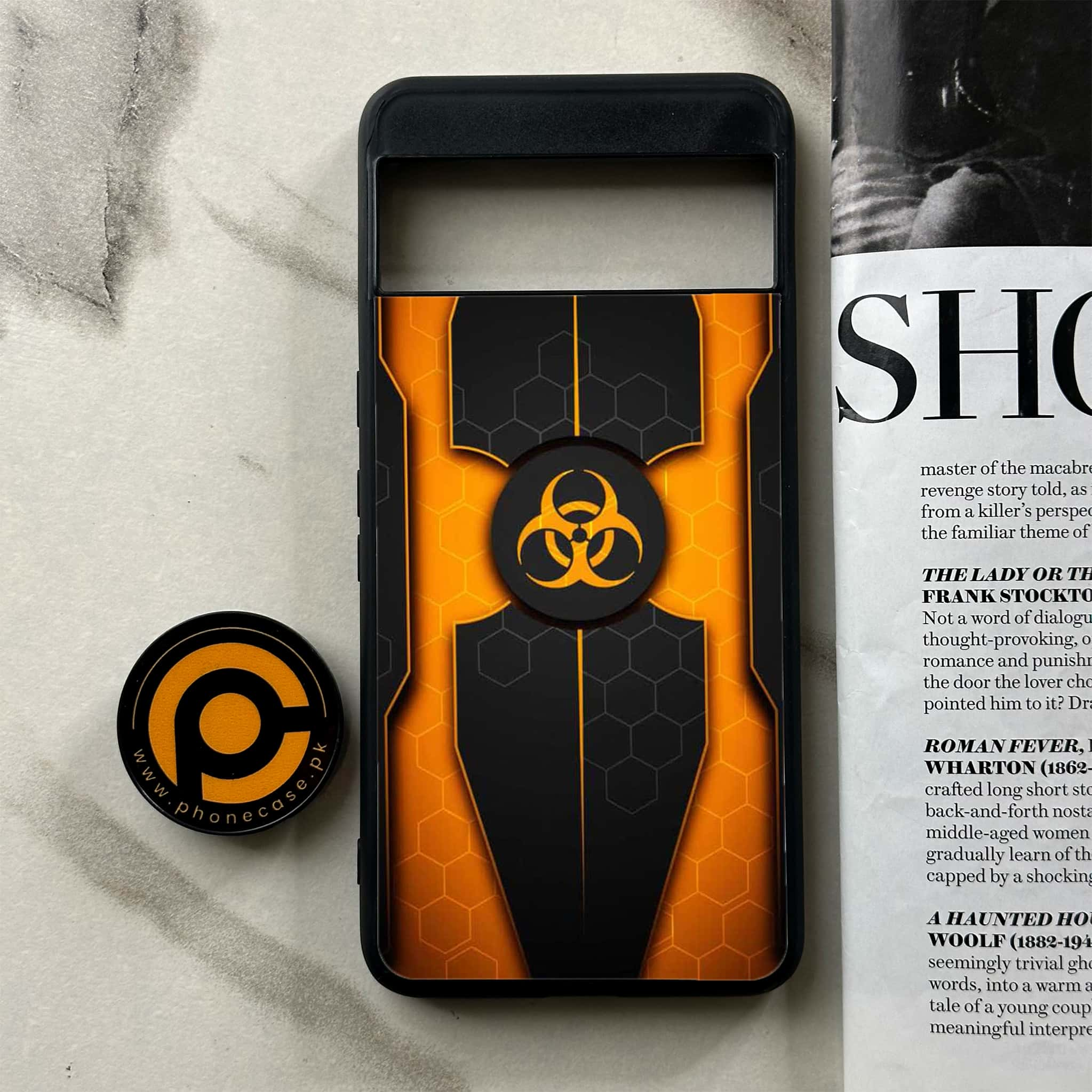 Google Pixel 8 Pro - Biohazard Sign Series - Premium Printed Glass soft Bumper shock Proof Case