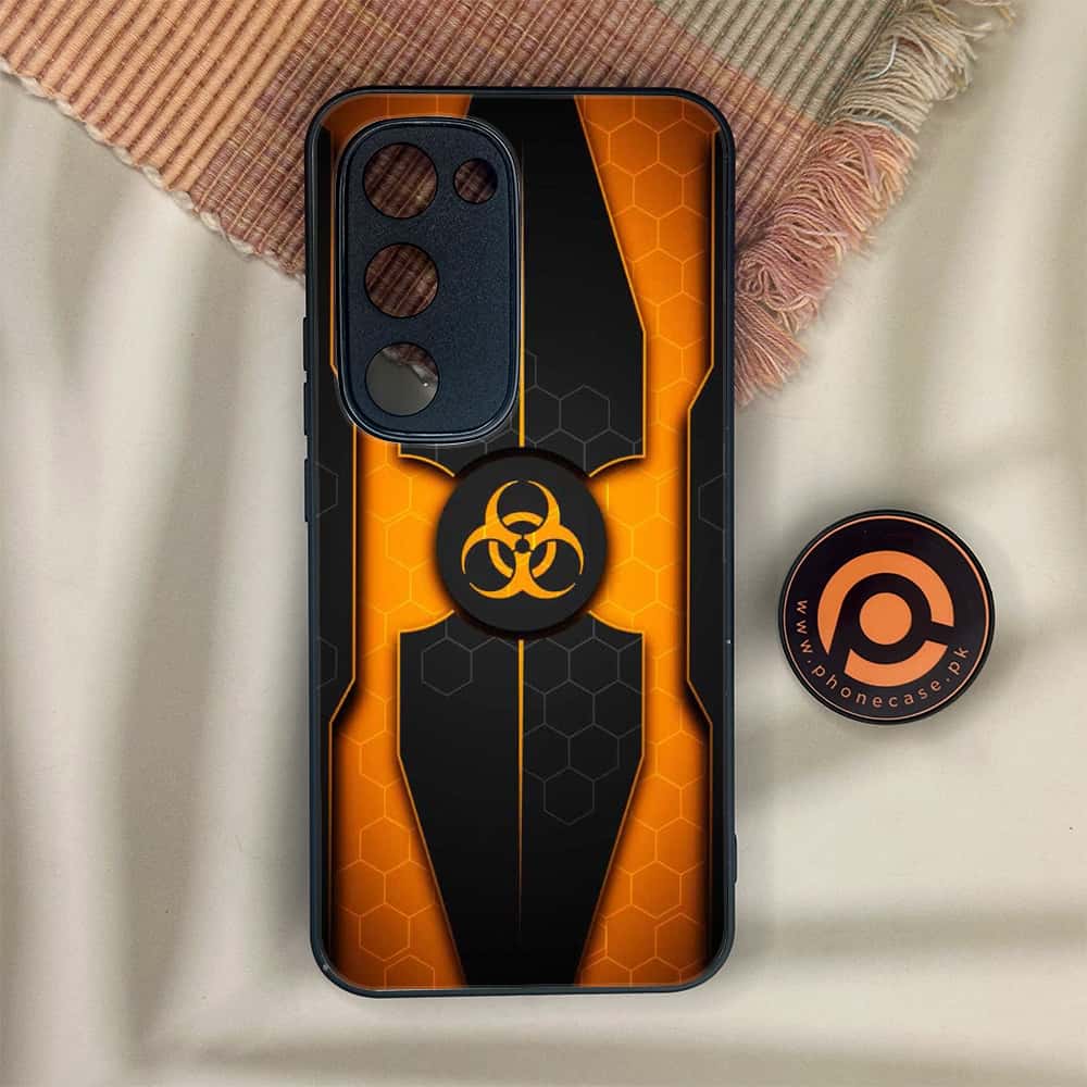 Tecno Spark 40 Pro Plus - Biohazard Sign Series - Premium Metal Printed soft Bumper shock Proof Case