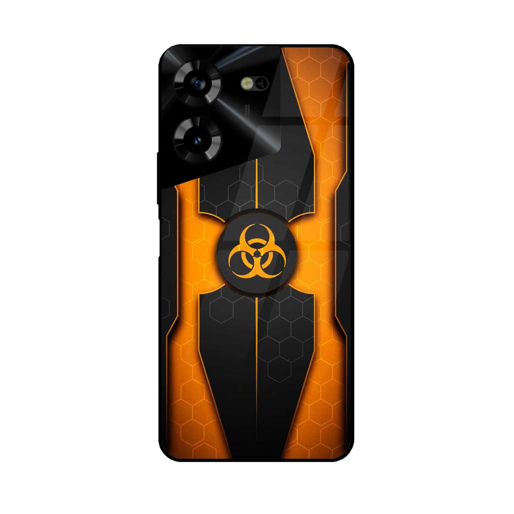 Tecno Pova 5 Pro - Bioharzard Series - Premium Printed Glass soft Bumper shock Proof Case