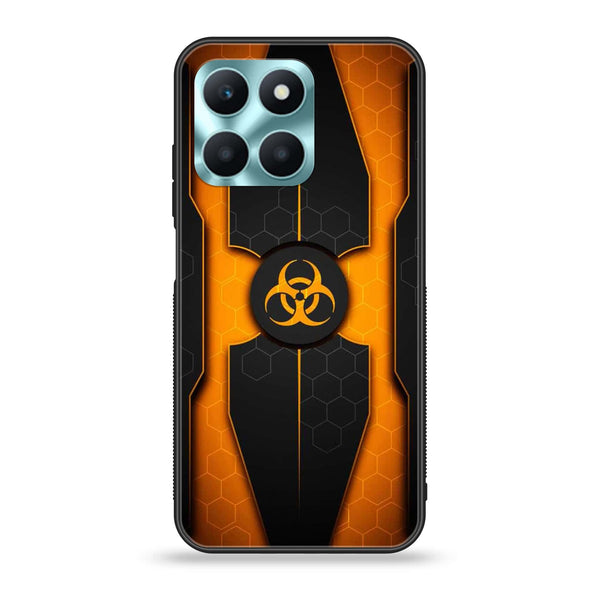 Honor X6a - Biohazard Sign  Design 2  - Premium Printed Glass soft Bumper shock Proof Case  CS-30886