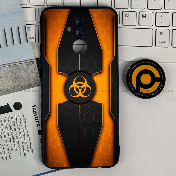 Huawei Mate 20 Lite - Biohazard Sign Series Design 2  - Premium Printed Glass soft Bumper shock Proof Case CS-21735