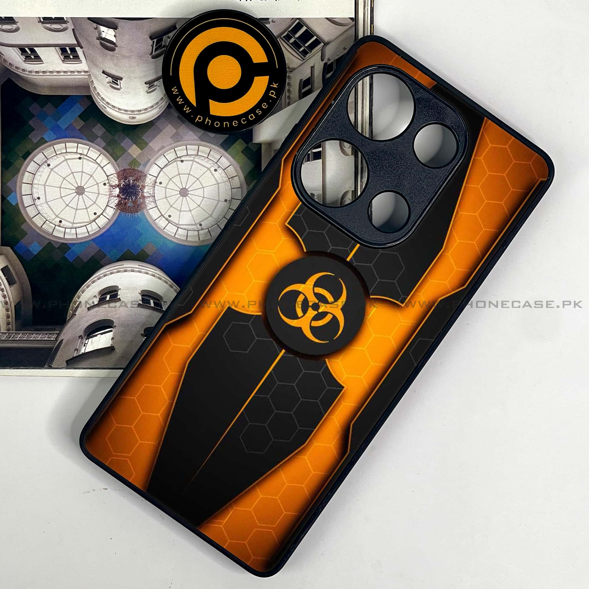 Redmi Note 13 Pro 4G - Biohazard Sign Series - Premium Metal Printed soft Bumper shock Proof Case