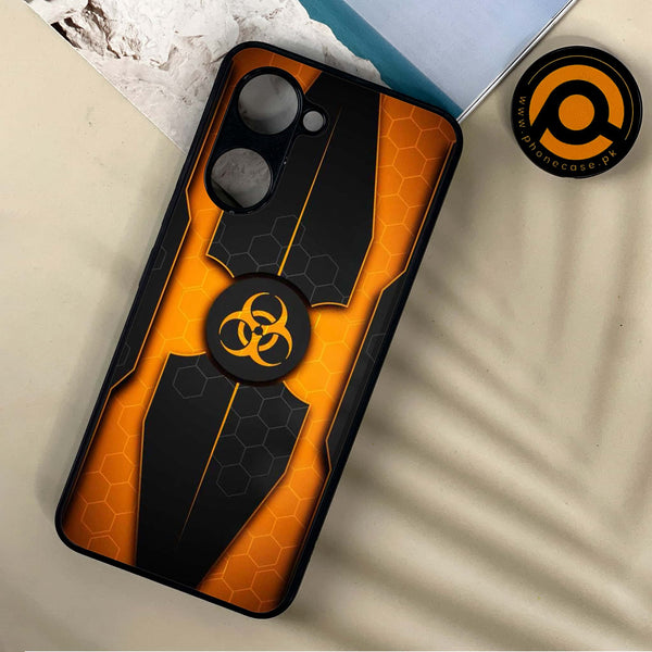 Vivo Y03 / Y18 / Y03T - Biohazard Sign  Design 2  - Premium Printed Metal soft Bumper shock Proof Case