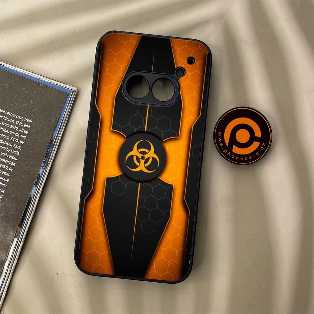 Nothing Phone (2a) - Biohazard Sign Series - Premium Metal Printed soft Bumper Shock Proof Case