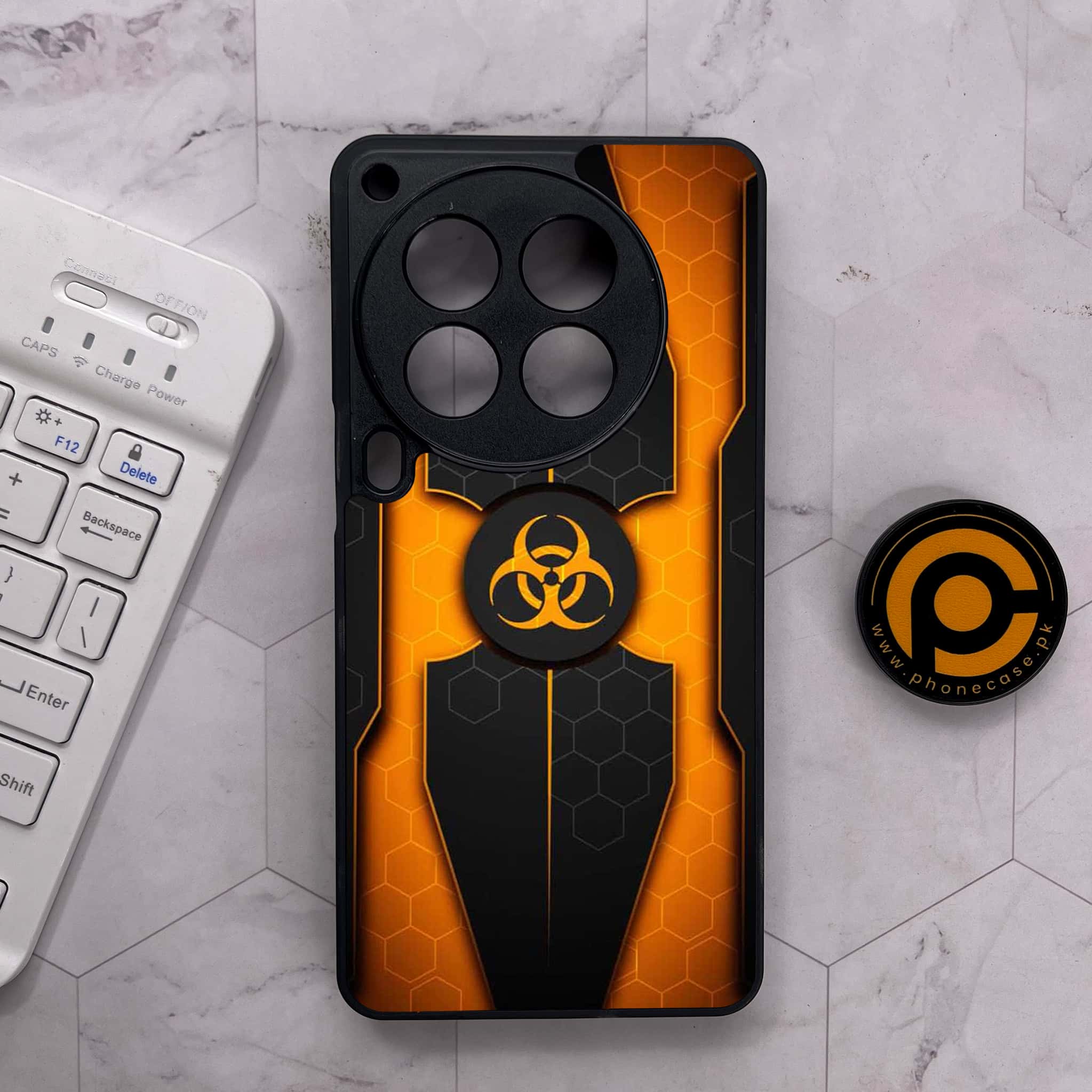Tecno Camon 30 Premier - Biohazard Sign Series - Premium Metal Printed soft Bumper shock Proof Case