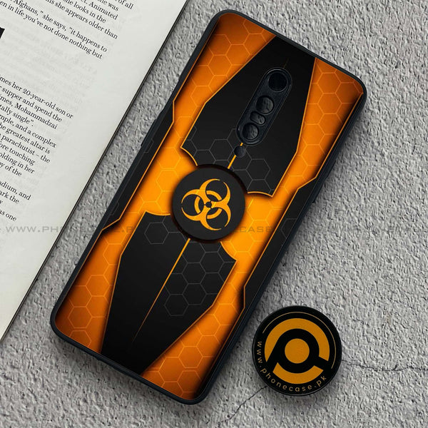 OnePlus 7 Pro - Biohazard Sign Design 2- Premium Printed Glass soft Bumper shock Proof Case CS-43688